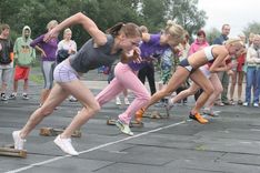 Sacenšas skolu vieglatlēti