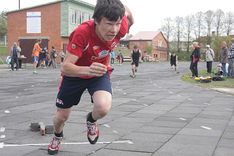 FOTO: Sacenšas rajonu skolu vieglatlēti