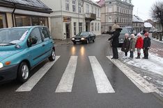 Apstulbusī gājēju pāreja