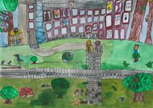 Mudina bērnus zīmēt skaistākās būves