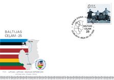 Baltijas ceļa 25 gadu atcerei izdod īpašas pastmarkas un pastmarku bloka kopizdevumu