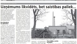 Uzņēmums likvidēts, bet saistības paliek...