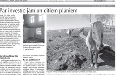 Par investīcijām un citiem plāniem