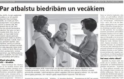 Par atbalstu biedrībām, vecākiem skolām