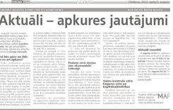 Aktuāli – apkures jautājumi