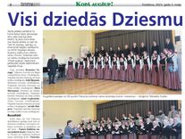 Visi dziedās Dziesmu svētkos...