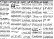 Novada saimniecība – pārāk sadrumstalota un dārga