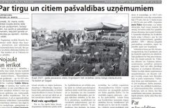 Par tirgu un citiem pašvaldības uzņēmumiem