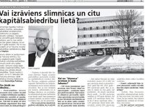 Vai izrāviens slimnīcas un citu kapitālsabiedrību lietā?