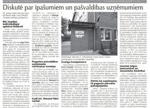 Diskutē par īpašumiem un pašvaldības uzņēmumiem