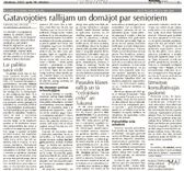 Gatavojoties rallijam un domājot par senioriem