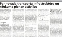 Top novada transporta infrastruktūras attīstības plāns