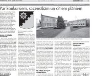 Par konkursiem, sacensībām un citiem plāniem