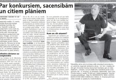 Par konkursiem, sacensībām un citiem plāniem