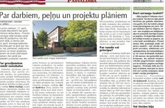 Par darbiem, peļņu un projektu plāniem