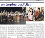 «Luste» dejo un turpina tradīcijas