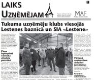 Tukuma uzņēmēju klubs viesojās Lestenes baznīcā un SIA «Lestene»