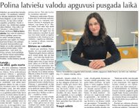 Polina latviešu valodu apguvusi pusgada laikā