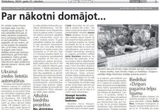 Par nākotni domājot...