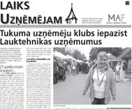 Tukuma uzņēmēju klubs iepazīst Lauktehnikas uzņēmumus