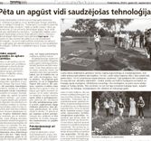 Pēta un apgūst vidi saudzējošās tehnoloģijas dārzkopībā