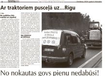 Ar traktoriem pusceļā uz…Rīgu 