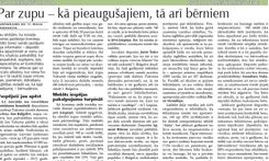 Par zupu – kā pieaugušajiem, tā arī bērniem