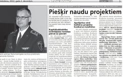 Piešķir naudu projektiem