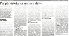 Par pārvietošanos un kora dzīvi