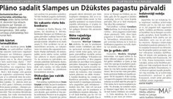 Plāno sadalīt Slampes un Džūkstes pagastu pārvaldi