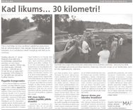 Kad līkums…30 kilometri!