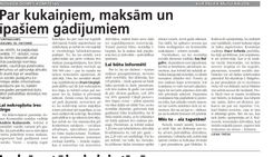 Par kukaiņiem, maksām un īpašiem gadījumiem