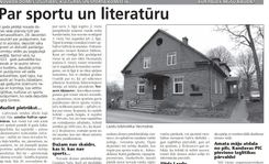Par sportu un literatūru