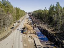 Fotoreportāža: kā notiek būvdarbi uz Ventspils šosejas no Kūdras līdz pagriezienam uz Smārdi