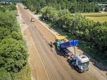 Fotoreportāža: kā notiek remontdarbi uz reģionālā autoceļa Tukums-Kuldīga starp Tumi un Sātiem