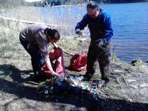 Lielajā talkā sakopts Valguma ezera krasts