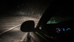 Avārija pie Vecmokām. Ļoti slidens ceļš!/VIDEO/