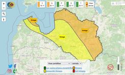 Brīdina par stipru snigšanu