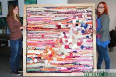 Biedrībā «Ligzda» apskatāms tukumnieku rožu gobelēns