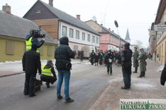 Spēlfilmas «Puika ar suni» uzņemšana Tukumā /FOTO/