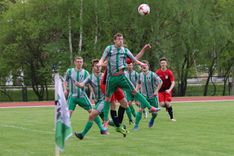 1. līgas futbola spēle /FOTO/