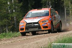 Rallija «Latvija» ātrumposms Jaunmoku mežā 