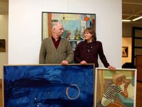 Ilzes un Alberta Pauliņu izstāde Latvijas Mākslinieku savienības galerijā