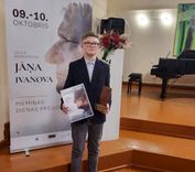 Engures Mūzikas un mākslas skolas audzēknim – Grand Prix jaunrades konkursā