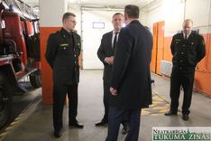 Tukumā viesojās iekšlietu ministrs Rihards Kozlovskis