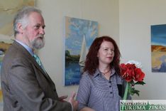 Lapmežciemā atklāta Ērikas Kumerovas izstāde /FOTO/