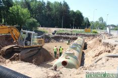 Ierīko attīrīšanas iekārtas pie jaunā apļa Tukumā