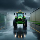 Braukājies ar traktoru lielā reibumā