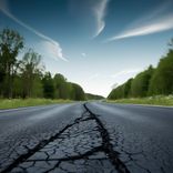 Ceļš sabrūk visu acu priekšā...