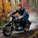 Bez tiesībām un uz nereģistrēta mopēda